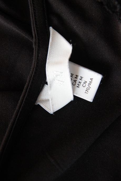Čierny body top, h&m, m, h&m,m