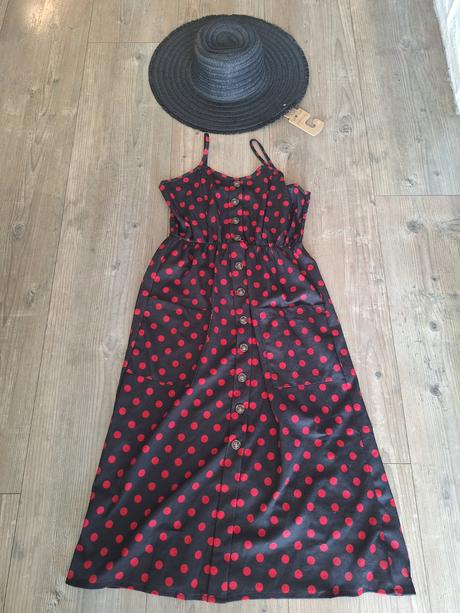 Letne saty red dot, m / s