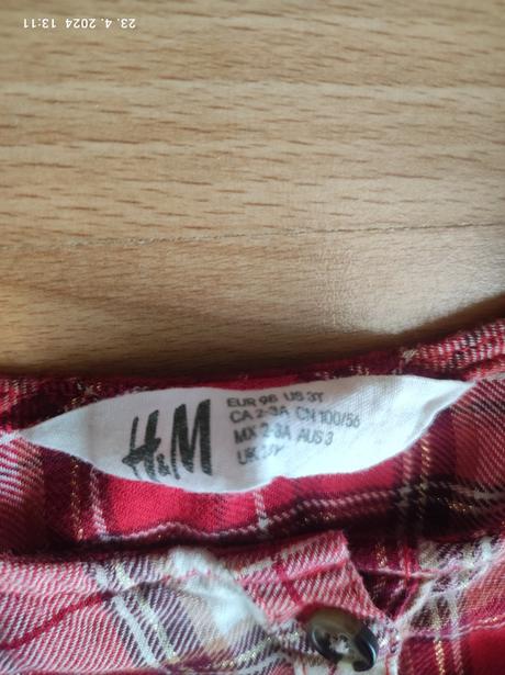 Šaty pre dievčatko 98, h&m,98
