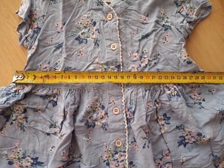 Modré kvetované šaty lindex, lindex,98