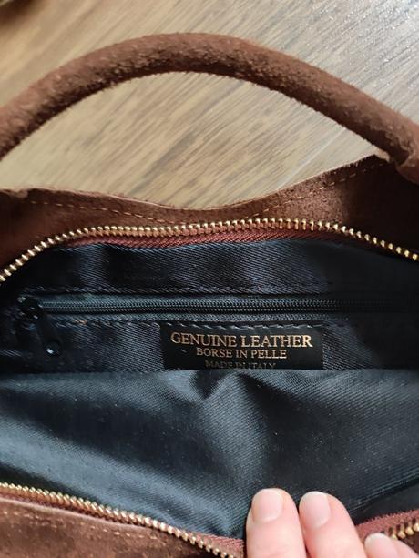 Dámska kožená kabelka genuine leather, 