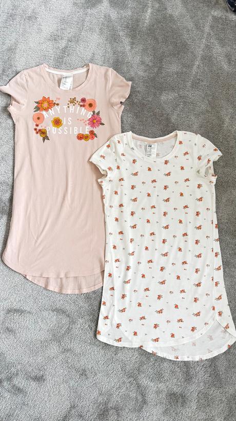 2x nočná košeľa h&m 146/152, h&m,146