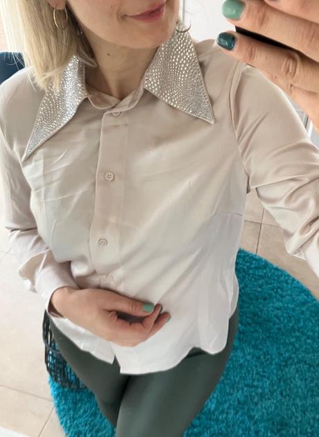Dámska blúzka s kamienkami (uni), l / m / s