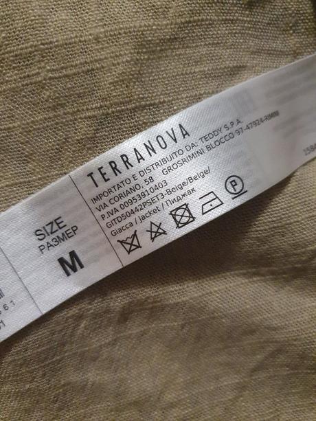 Bezove sako s primesou lanu, terranova,m