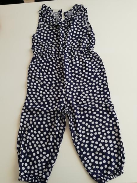 Bodkovaný overal, h&m,92