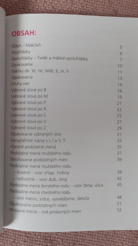 Súhrn látky zo slovenčiny 2. až 5. ročník,