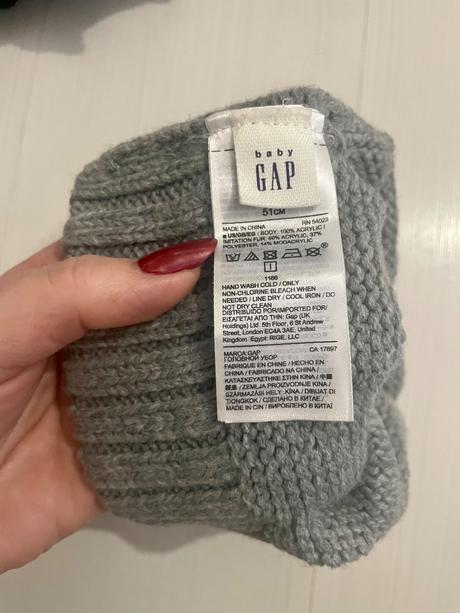 Baby gap čapica so strieborno-perleťovými guličkam, gap,98