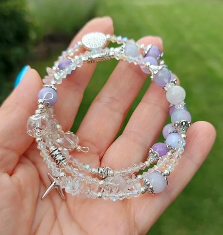 Náramok z polohdrahokamov pre ryby, váhy, vodnár, 