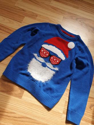 Mikulášsky sveter 8y, next,128