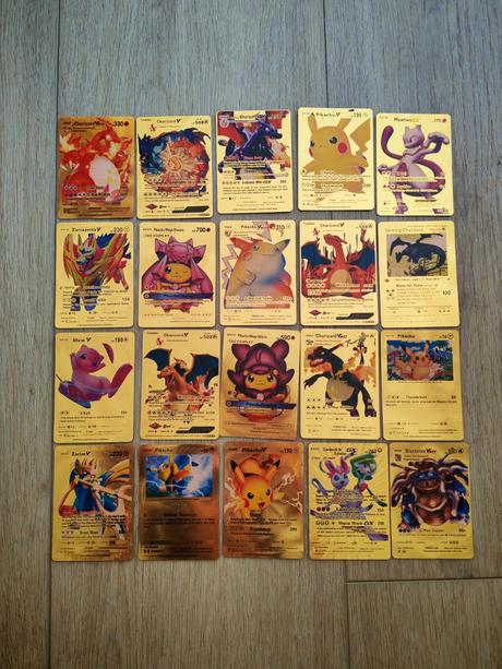 Zlaté pokémon karty, 
