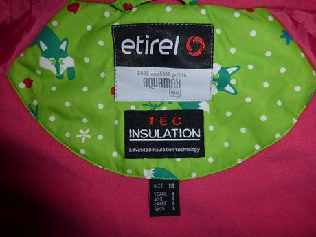 Lyžiarska bundička etirel, etirel,116