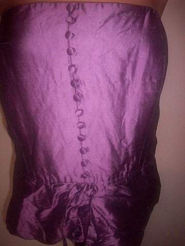 Fialový hodvábny korzet, 44