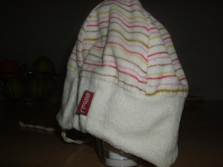 Velúrová čiapočka so zaväzovaním, broel,62