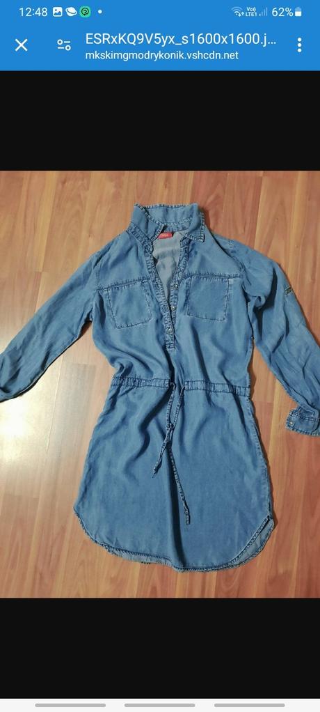 Značkove letné riflove šaty veľ. m, m