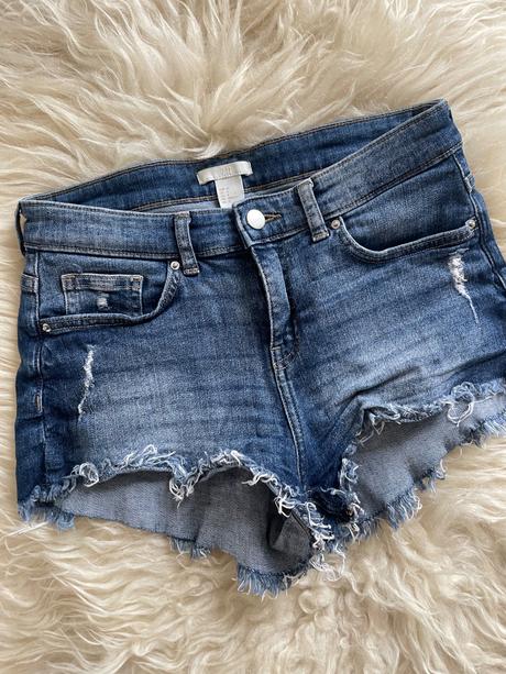 Hm denim šortky, h&m,xs