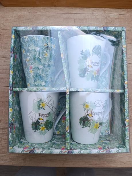 Súprava 4 šáliek, 