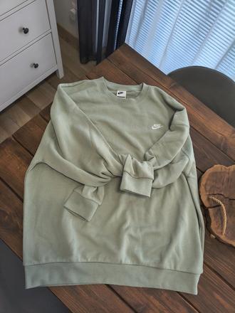 Nike mint bavlnená oversize mikina, nike