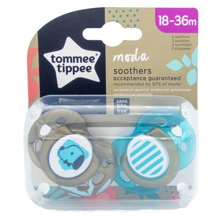 Tommee tippee cumlík silikónový moda dog 18-36m, 2, tommee tippee