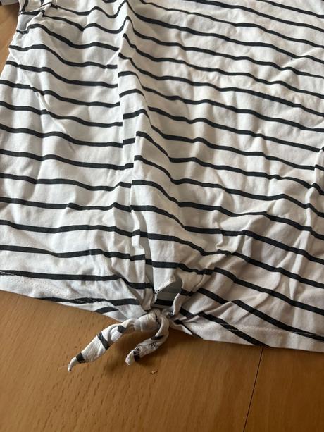 Tričko crop pásik vel.12-13 rokov, h&m,158