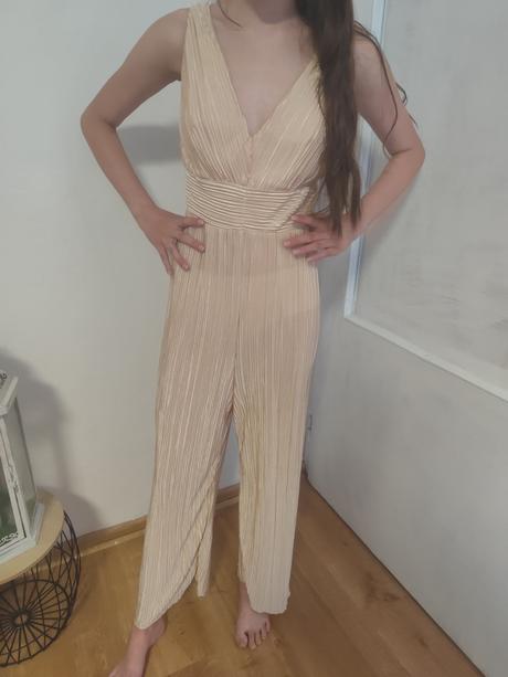 Zlato-bezovy overal xs 34, amisu,xs