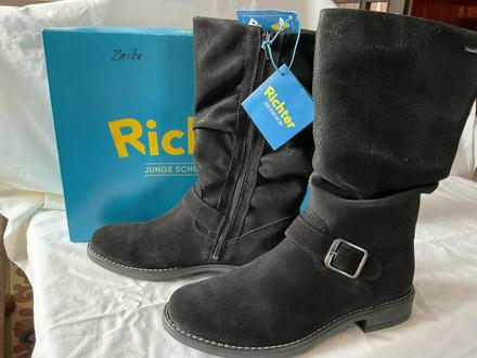 Zateplené čižmy richter, richter,38