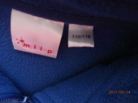 Mikina na zips 5-6 rokov 110/116 bez kapucne, impidimpi,116