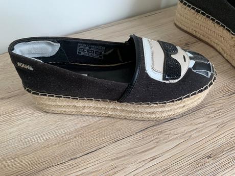 Espadrilky karl lagerfeld - kl80311 black lthr/tex, karl lagerfeld,38