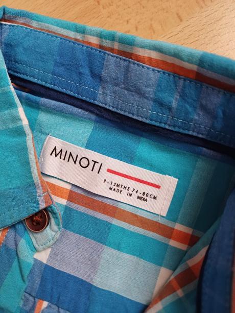 Košeľa, tričko v.80 9-12mes, minoti,80