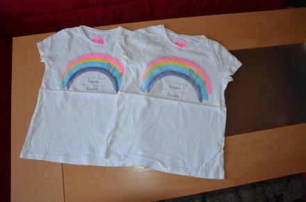 Tričká f&f biele v. 128,134, 128