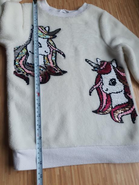 Hunata mikinka s flitrami, h&m,110