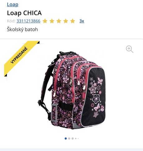 Loap chica školská taška, 