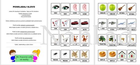Poskladaj slovo - pdf, 