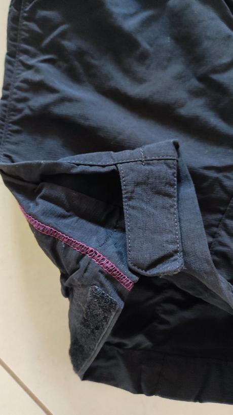 Detské odopínateľné turistické nohavice 7-15r., quechua,170