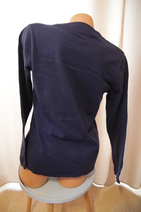 Tmavo modrý sveter, l/xl, l