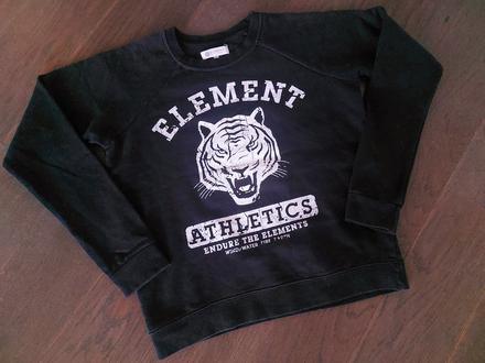 Krasna unisex mikina element s hlavou tigra v.xs/s, 170