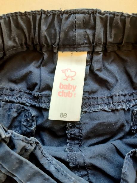 Plátené nohavice baby club, baby club,86