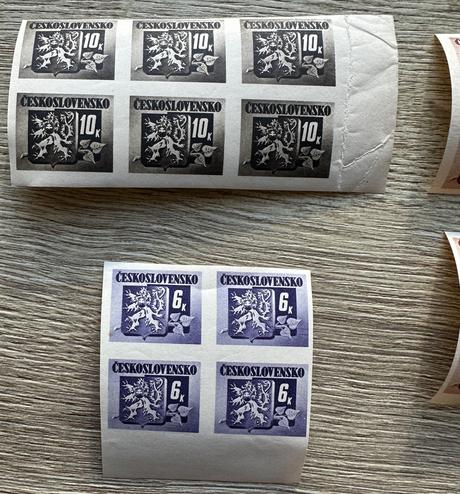 Zbierka známok československo lev v štíte,