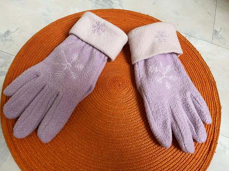 Flisové teplé rukavice, l