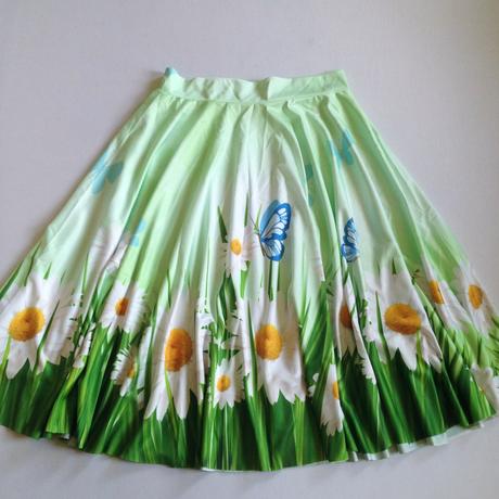 Graffiti midi vintage floral sukna s/m a m/l, l / m / s