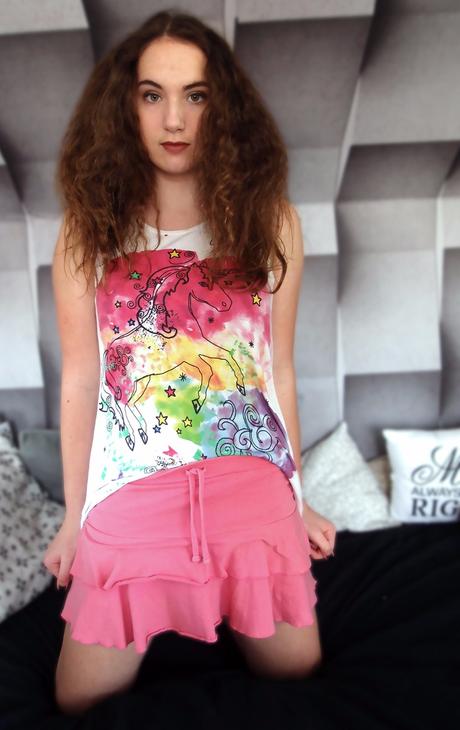 Tielkové tričko, h&m,158