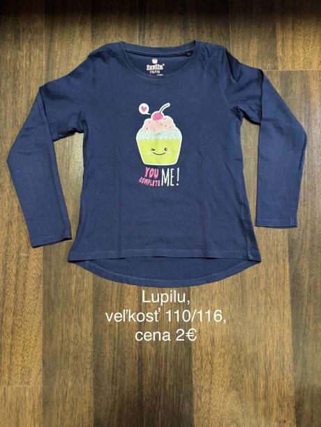 Tričká dlhý rukáv, 116