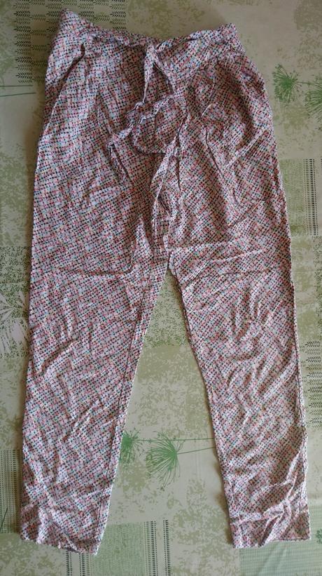 Dievčenské nohavice s farebným vzorom na leto zara, zara,152