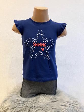 Dievčenské tričko s hviezdičkami a nápisom (92), fagottino,92