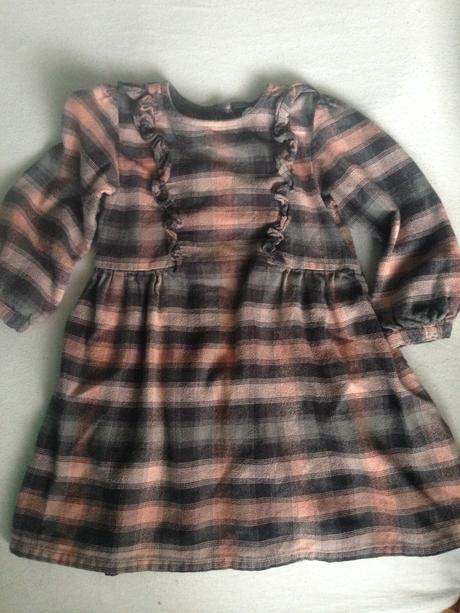 Kockované šaty s volánom, active,98