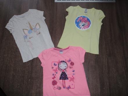 3x tričko s krátkym rukávom, f&f,122