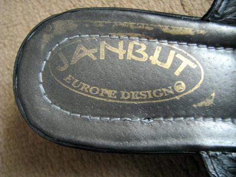 Kožené čierne šľapky, 40