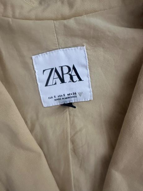 Zara crop sako trenckot s, zara,s