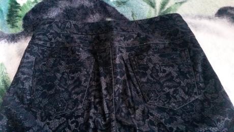 Vzorované nohavice-semiš, esprit,38