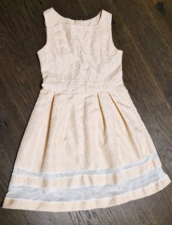 Slavnostne na mieru site krajkovane saty na 8-10r, 140