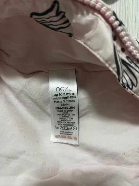 Ružová zimná kombinéza s kapucňou, next,62